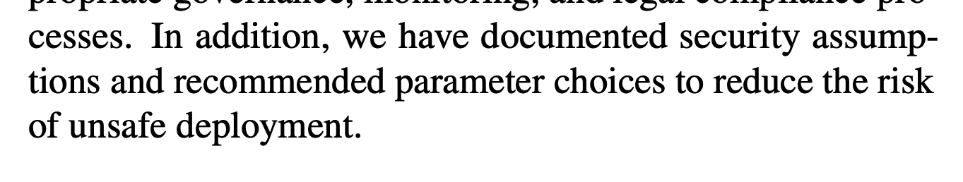 On "Potential Harms"